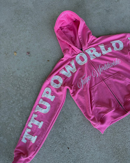 TTUPOWORLDWIDE HOODIES “PINK”