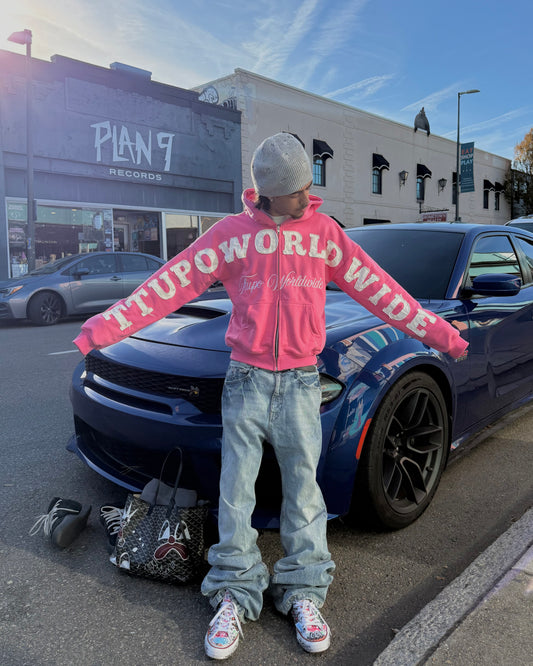 TTUPOWORLDWIDE HOODIES “PINK”