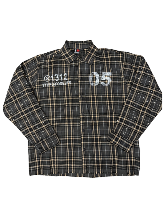05 FLANNEL                          [Rhinestones + Pearls]